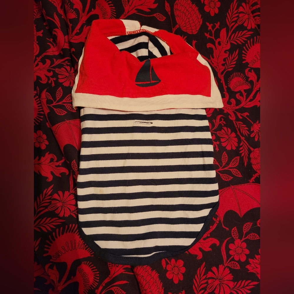 Cute Sailor top for dog
